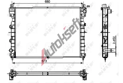 NRF Chladi vody NRF 53096, 53096