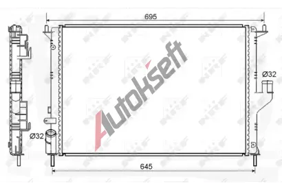 NRF Chladi vody Economy Class NRF 53118A, 53118A