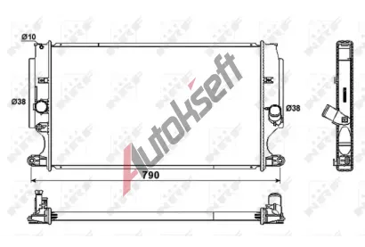 NRF Chladič vody NRF 53181, 53181 NRF Chladič vody NRF 53181, 53181
