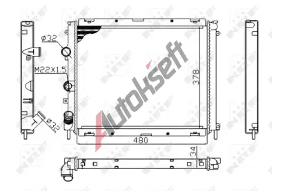 NRF Chladi vody Economy Class NRF 53209A, 53209A