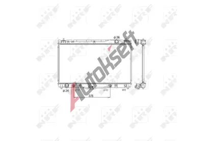 NRF Chladič vody NRF 53588, 53588 NRF Chladič vody NRF 53588, 53588