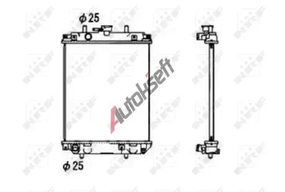 NRF Chladič vody NRF 53674, 53674 NRF Chladič vody NRF 53674, 53674