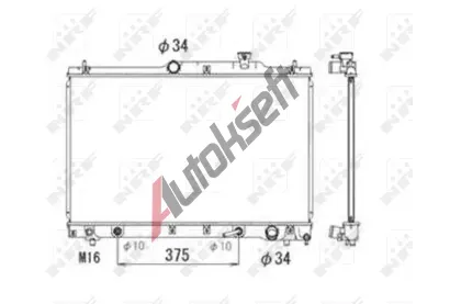NRF Chladič vody NRF 53705, 53705 NRF Chladič vody NRF 53705, 53705