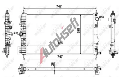 NRF Chladi vody NRF 53774, 53774