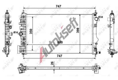 NRF Chladi vody NRF 53775, 53775
