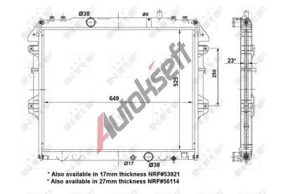 NRF Chladi vody NRF 53921A, 53921A