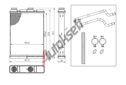 NRF Vmnk tepla vnitnho vytpn EASY FIT NRF 54434, 54434