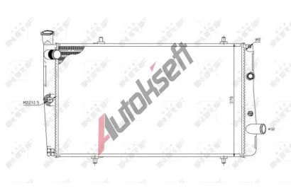 NRF Chladič vody NRF 54669, 54669 NRF Chladič vody NRF 54669, 54669