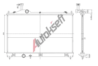 NRF Chladič vody NRF 550025, 550025 NRF Chladič vody NRF 550025, 550025
