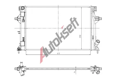 NRF Chladič vody NRF 550035, 550035 NRF Chladič vody NRF 550035, 550035