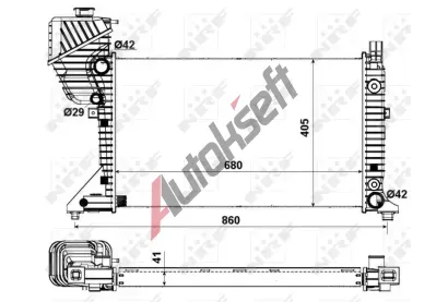 NRF Chladi vody Economy Class NRF 55349A, 55349A
