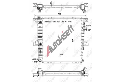 NRF Chladič vody NRF 56033, 56033 NRF Chladič vody NRF 56033, 56033