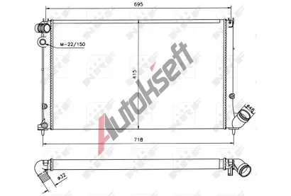 NRF Chladi vody NRF 58022, 58022