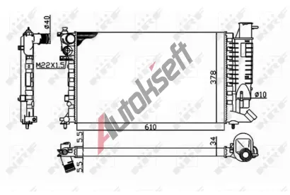 NRF Chladi vody NRF 58092, 58092