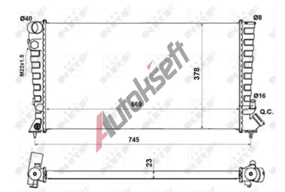 NRF Chladi vody Economy Class NRF 58189A, 58189A