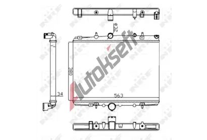 NRF Chladi vody Economy Class NRF 58303A, 58303A