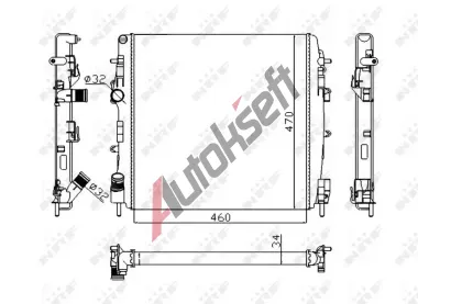 NRF Chladi vody Economy Class NRF 58317A, 58317A