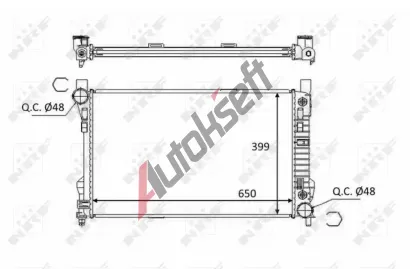 NRF Chladi vody NRF 58390, 58390