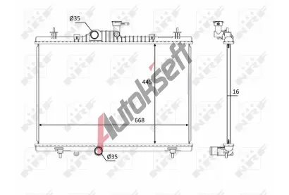 NRF Chladi� vody NRF 58394, 58394