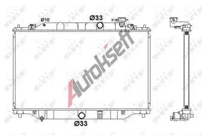 NRF Chladič vody NRF 58416, 58416 NRF Chladič vody NRF 58416, 58416