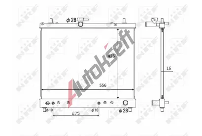 NRF Chladič vody NRF 58446, 58446  NRF Chladič vody NRF 58446, 58446