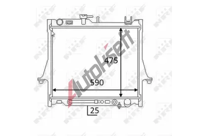 NRF Chladič vody NRF 58480, 58480 NRF Chladič vody NRF 58480, 58480