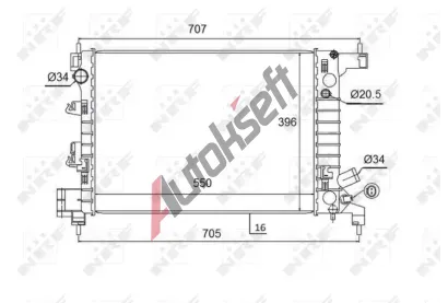 NRF Chladi vody NRF 58504, 58504