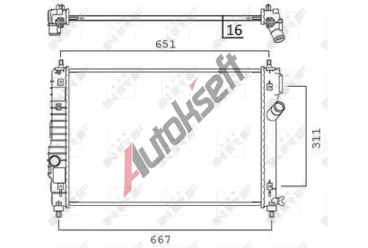 NRF Chladi� vody NRF 58505, 58505