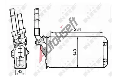 NRF Vmnk tepla vnitnho vytpn NRF 58643, 58643
