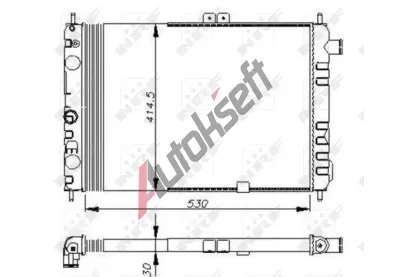 NRF Chladi vody NRF 58670, 58670
