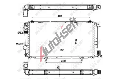 NRF Chladi vody Economy Class NRF 58957A, 58957A