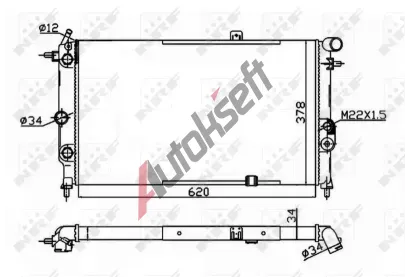 NRF Chladi� vody Economy Class NRF 58973A, 58973A