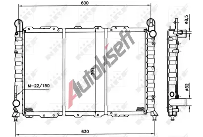 NRF Chladič vody NRF 58996, 58996 NRF Chladič vody NRF 58996, 58996