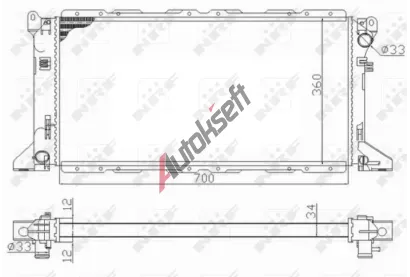 NRF Chladič vody NRF 59013, 59013 NRF Chladič vody NRF 59013, 59013