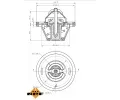 NRF Termostat chladiva EASY FIT NRF 725064, 725064