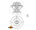 NRF Termostat chladiva EASY FIT NRF 725068, 725068