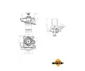 NRF Termostat chladiva EASY FIT NRF 725079, 725079