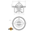 NRF Termostat chladiva EASY FIT NRF 725080, 725080