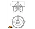 NRF Termostat chladiva EASY FIT NRF 725084, 725084