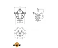 NRF Termostat chladiva EASY FIT NRF 725087, 725087