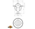 NRF Termostat chladiva EASY FIT NRF 725088, 725088