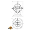 NRF Termostat chladiva EASY FIT NRF 725105, 725105