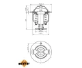 NRF Termostat chladiva EASY FIT NRF 725119, 725119