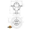 NRF Termostat chladiva EASY FIT NRF 725126, 725126