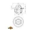 NRF Termostat chladiva EASY FIT NRF 725150, 725150