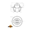 NRF Termostat chladiva EASY FIT NRF 725151, 725151