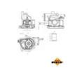 NRF Termostat chladiva EASY FIT NRF 725153, 725153