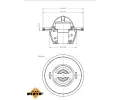 NRF Termostat chladiva EASY FIT NRF 725155, 725155