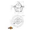 NRF Termostat chladiva EASY FIT NRF 725159, 725159
