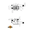 NRF Termostat chladiva EASY FIT NRF 725163, 725163